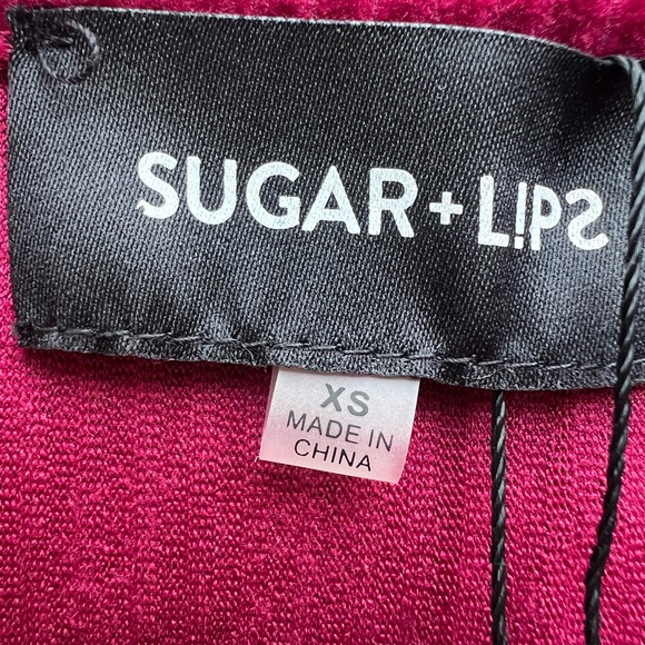 SUGARLIPS Corduroy Shirt Dress in Red Merlot Women’s XS NWT NEW - Picture 9 of 13